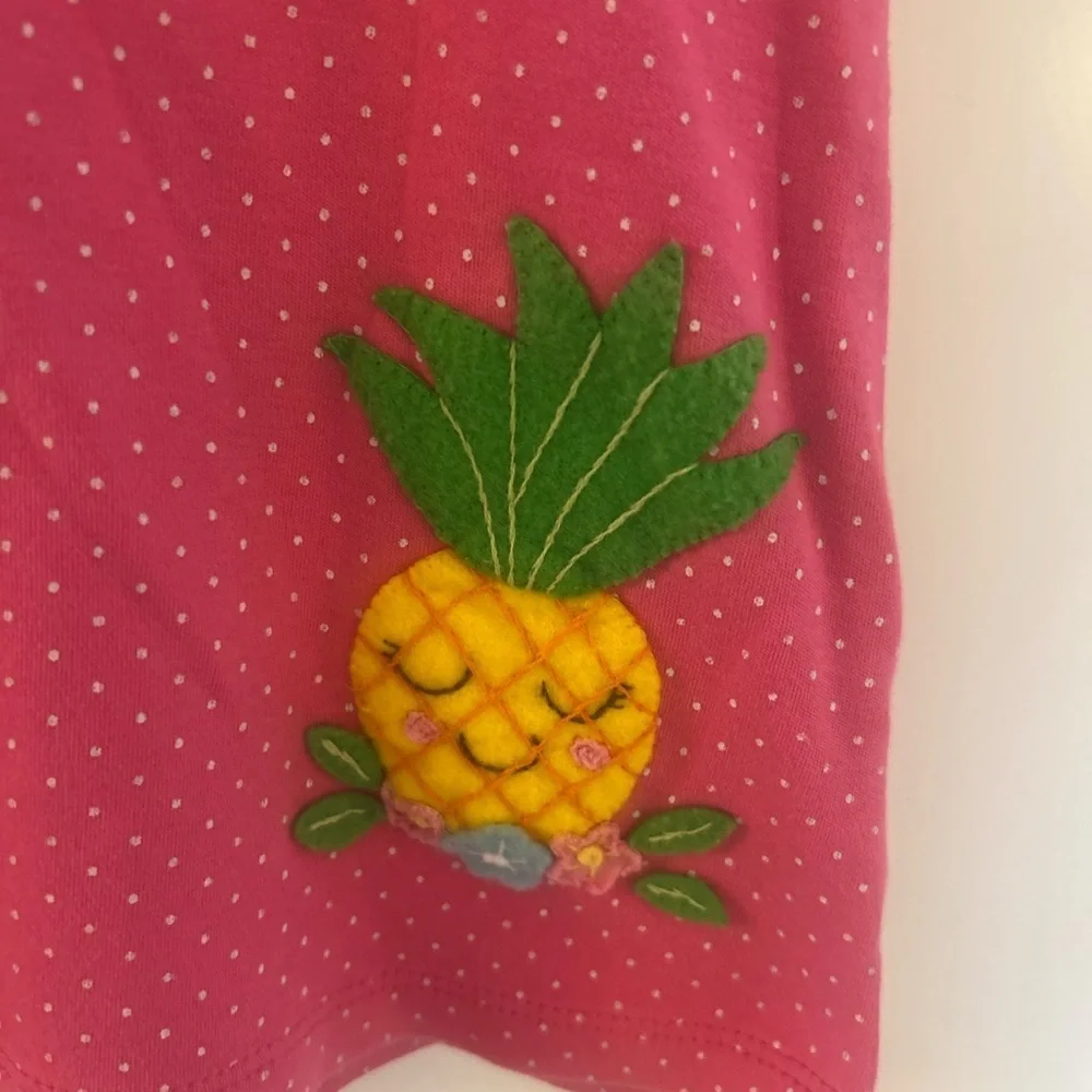 Pink polka dot pineapple tshirt 4T Boutique Brand Lily Pad adorable!